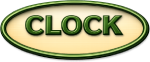 Clock Restaurant logo white version